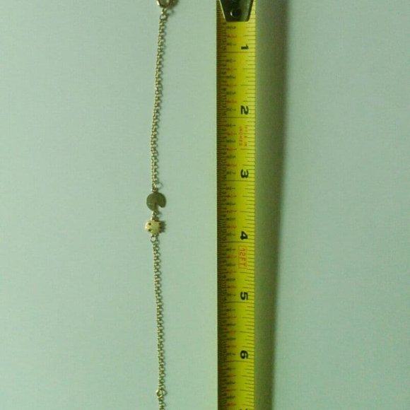 Pac Man and Ghost Gold Charm Bracelet - Picture 2 of 5